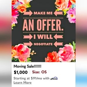 Moving..... Help Clear My Closet 😊Make An Offer!